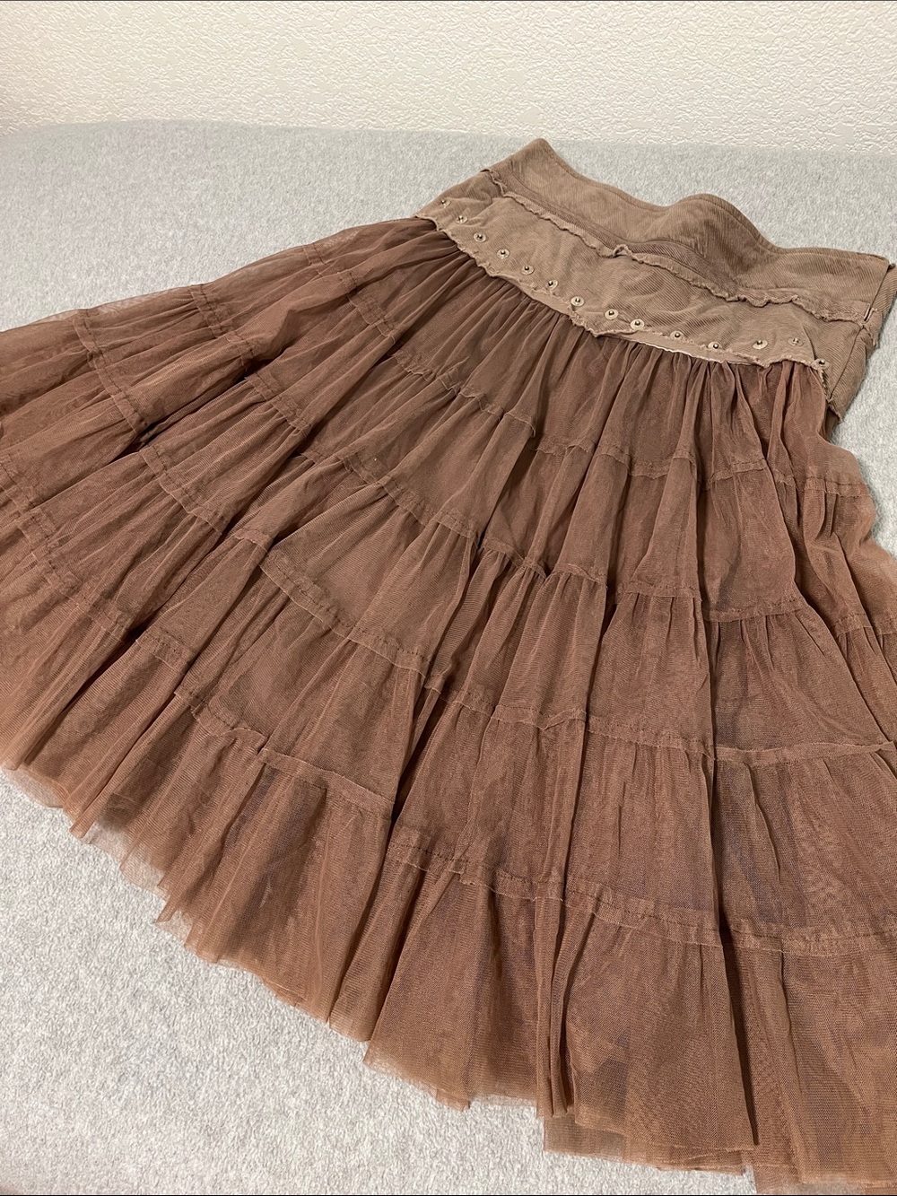 Morgan De Toi Tulle Skirt Small Western Fairy Grunge Indie Whimsigoth Festival - Picture 10 of 11